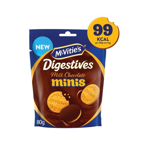 McVities Chocolate Digestive Minis Sharing Pouch Biscuits 80g 44971