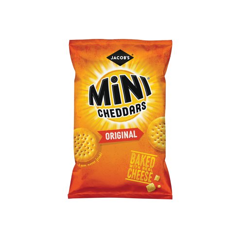 Jacob's Mini Cheddars Big Bag Original 45g (Pack of 30) 36564