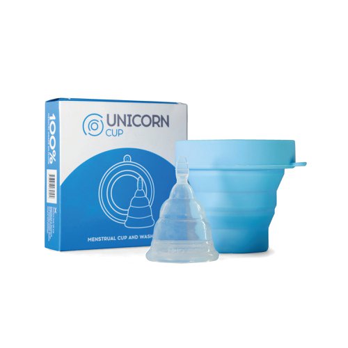 Unicorn Medical Grade Silicone Menstrual Cup/Sterilising Unit Blue UniBlue | Unicorn Cup