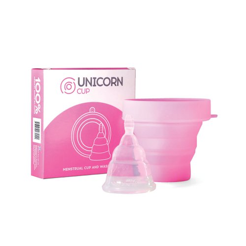 Unicorn Medical Grade Silicone Menstrual Cup/Sterilising Unit Pink Unipink | Unicorn Cup