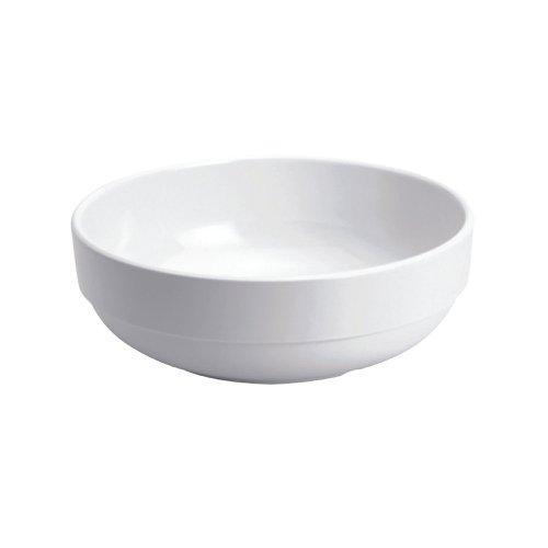 Glazed Bowl 7.5 Inch 19cm Melamine White (Pack of 6) GB-C108