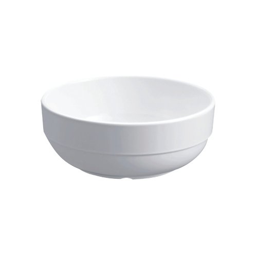 Glazed Bowl 5.5 Inch 14cm Melamine White (Pack of 6) GB-C106 Crockery UP00262