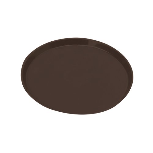 Serving Tray Round Polycarbonate H22 x D355mm Brown PT1400