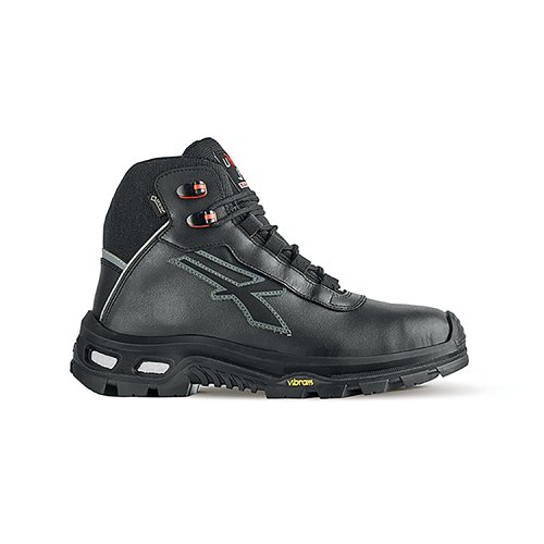 U.Power Legend High Cut Safety S3 Aluminium Toe Cap Leather Upper Boot 1Pr Black 8 UPRL1E13408