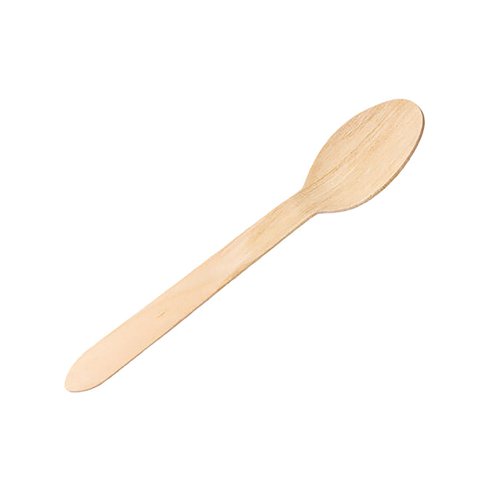 Economy Disposable Birch Wood Teaspoon 11cm (Pack of 100) F90223-0