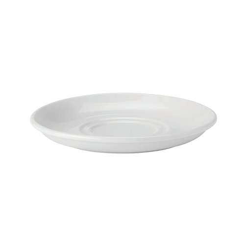 Pure White Double Well Saucer 6in/15cm (Pack of 6) E80015-B06024 Crockery UTP63706