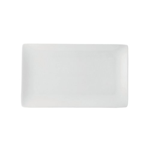 Pure White Rectangular Plate 11x6.25in/28x16cm (Pack of 6) E10004-B06018