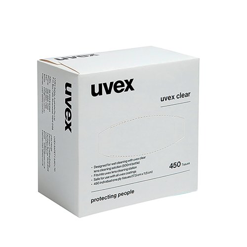 Uvex Cleaning Tissues 450 Sheets Box White UV9971002