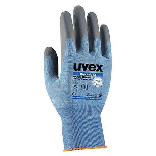 Uvex Phynomic Gloves C5 Cut Protection Size 6 (Pack of 10) UV6008106