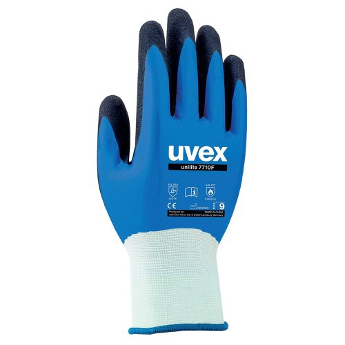 Uvex Unilite 7710F Safety Gloves Size 7 (Pack of 10) UV6027807