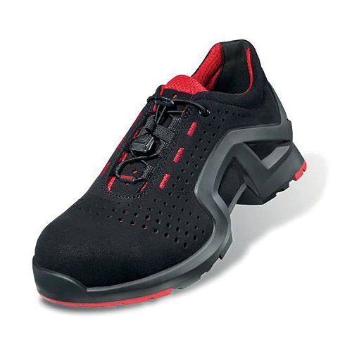 Uvex 1 X-Tended Support S1 Non Metallic Toe Protection Shoe 1Pr Black/Red 3 UV8512803