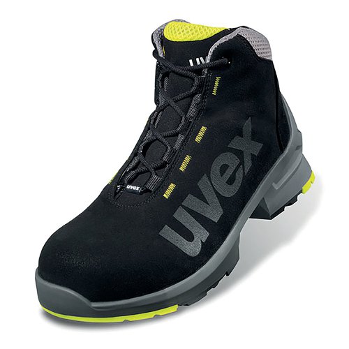 Uvex 1 Safety S2 Non Metallic Boots 1Pr Black/Yellow 5 UV8545805