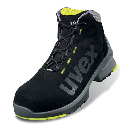 Uvex 1 Safety S2 Non Metallic Boots 1Pr Black/Yellow 6 UV8545806