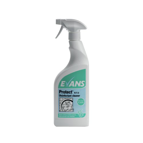 Evans Protect Ready-to-Use Disinfectant 750ml (Pack of 6) A147AEV VA00347