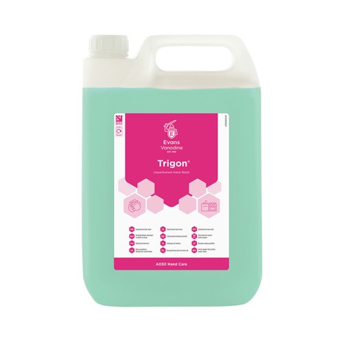 Evans Trigon Unperfumed Handwash 5L Pack of 2 A050EEV2