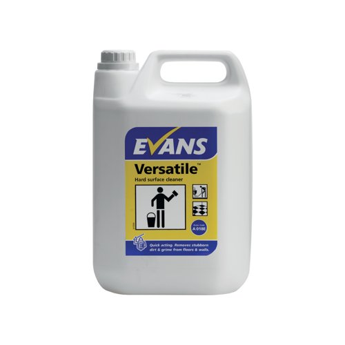 Evans Vanodine Versatile Hard Surface Cleaner - 5 Liter Bottle (Pack Of 2), Professional Grade