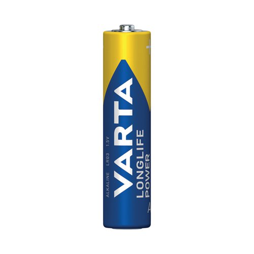 Varta Longlife Power is the most powerful of the Varta alkaline batteries. Developed especially for devices with high energy consumption. Stay independent with high performance battery power when using power hungry devices, such as remote controlled toys, computer equipment or LED flashlights.