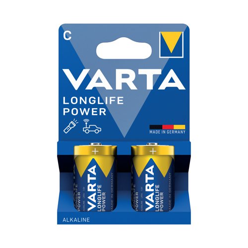 Varta Longlife Power C Alkaline Battery 1.5V (Pack of 2) 4914121422