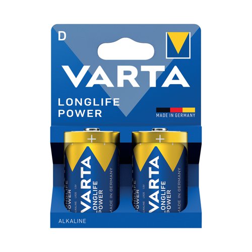 Varta Longlife Power D Alkaline Battery 1.5V (Pack of 2) 4920121422