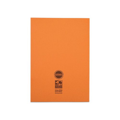 Rhino Exercise Book 80 Page S5 A4 Orange (Pack of 50) VEX668-525-6