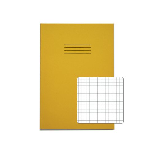 Rhino Exercise Book 80 Page S7 A4 Yellow (Pack of 50) VEX668-1175-6