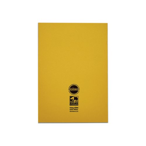 Rhino Exercise Book 80 Page S7 A4 Yellow (Pack of 50) VEX668-1175-6