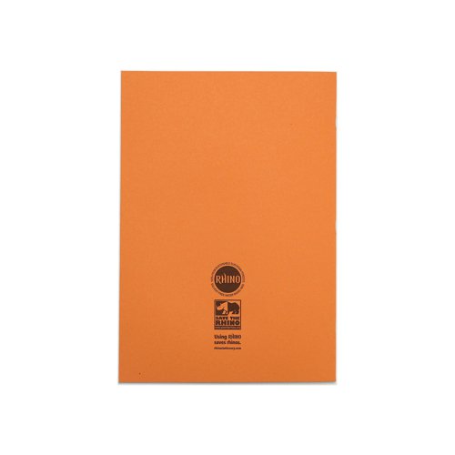 Rhino Exercise Book 80 Page F8M A4 Orange (Pack of 50) VEX668-1465-0