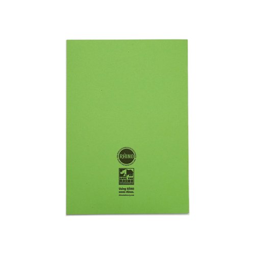 Rhino Exercise Book 64 Page F8M A4 Light Green (Pack of 50) VEX677-305-8