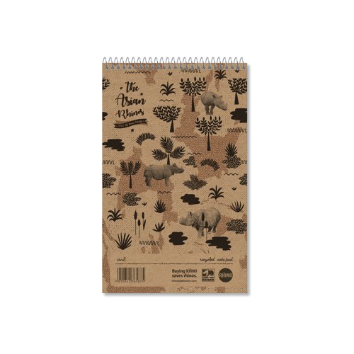 Rhino Recycled Shorthand Notebook 160 Pages 8mm Ruled 200 x 127mm (Pack of 10) SRN8