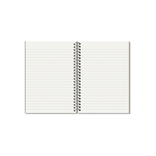 Rhino Recycled Wirebound Notebook 160 Pages 8mm Ruled A5 (Pack of 5) SRTWA5 | Victor Stationery