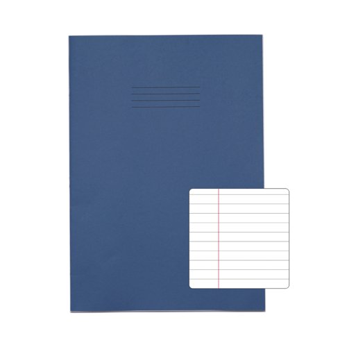 Rhino Exercise Book 80 Page F8M A4+ Dark Blue (Pack of 50) VDU080-277-2