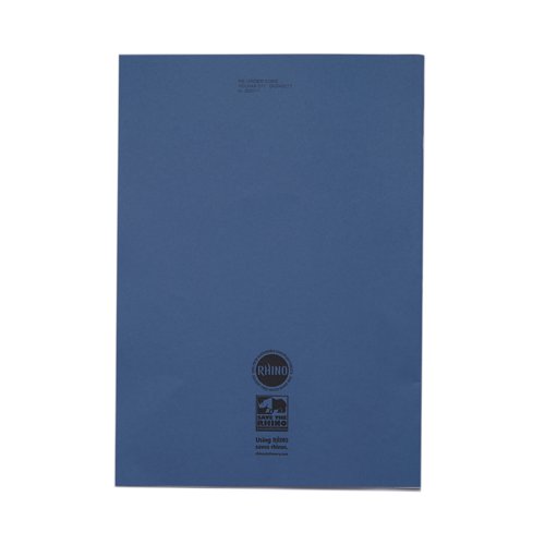 Rhino Exercise Book 80 Page F8M A4+ Dark Blue (Pack of 50) VDU080-277-2