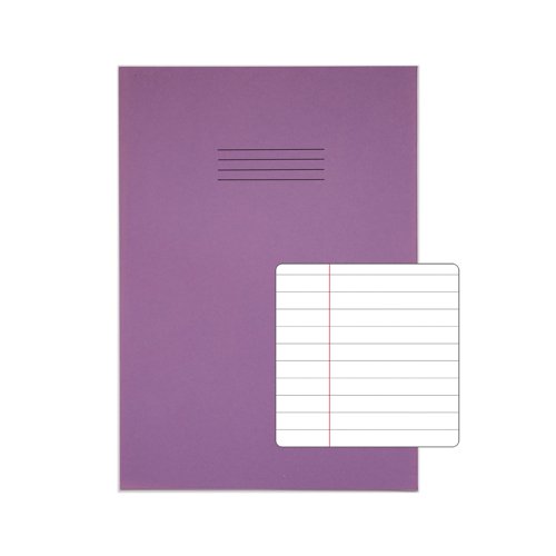 Rhino Exercise Book 80 Page F8M A4+ Purple (Pack of 50) VDU080-214-4