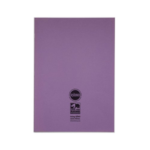 Rhino Exercise Book 80 Page F8M A4+ Purple (Pack of 50) VDU080-214-4