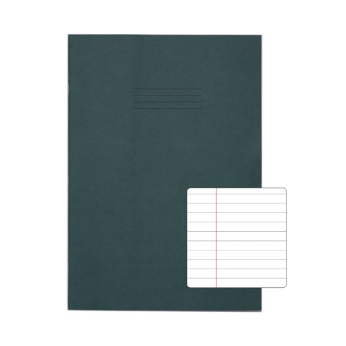 Rhino Exercise Book 80 Page F8M A4+ Dark Green (Pack of 50) VDU080-227-2