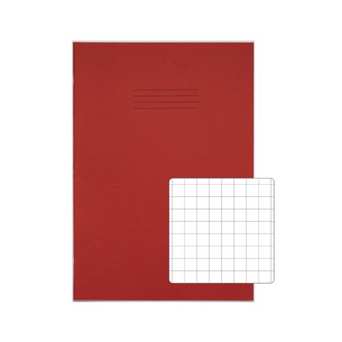 Rhino Exercise Book 80 Page S10 A4+ Red (Pack of 50) VDU080-301-8