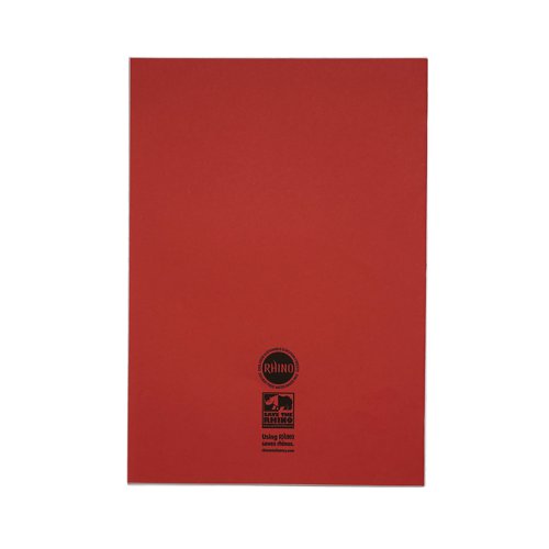 Rhino Exercise Book 80 Page S10 A4+ Red (Pack of 50) VDU080-301-8