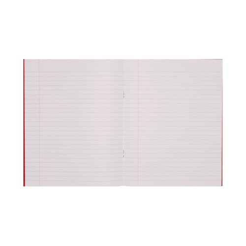 Rhino Exercise Book 8mm Ruled 80 Pages 9x7 Red (Pack of 100) VC46631