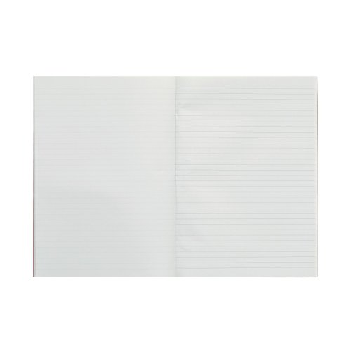 Rhino Exercise Book 8mm/Plain 64 Pages A4 Red (Pack of 50) VC48379