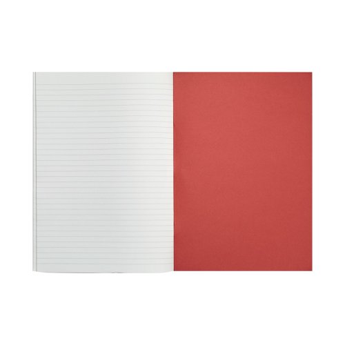 Rhino Exercise Book 8mm/Plain 64 Pages A4 Red (Pack of 50) VC48379