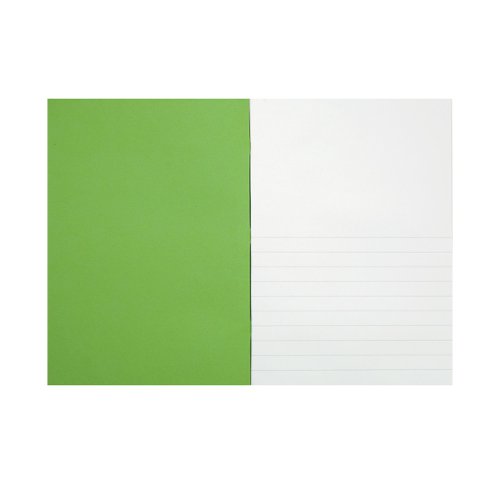 Rhino Exercise Book 15mm/Plain 64 Pages A4 Green (Pack of 50) VC48412