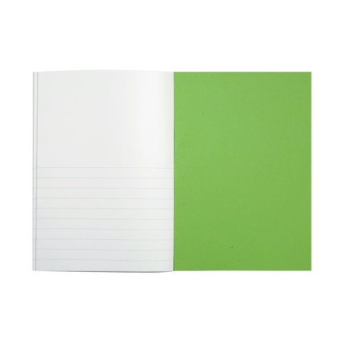 Rhino Exercise Book 15mm/Plain 64 Pages A4 Green (Pack of 50) VC48412