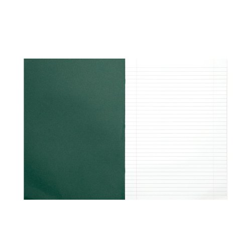 Rhino Exercise Book 8mm Ruled 80P A4 Dark Green (Pack of 50) VC48432