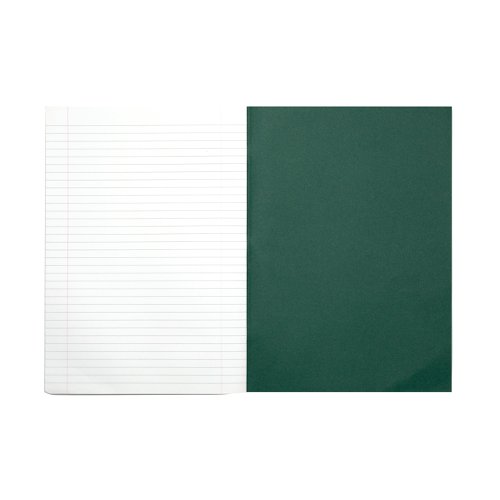 Rhino Exercise Book 8mm Ruled 80P A4 Dark Green (Pack of 50) VC48432