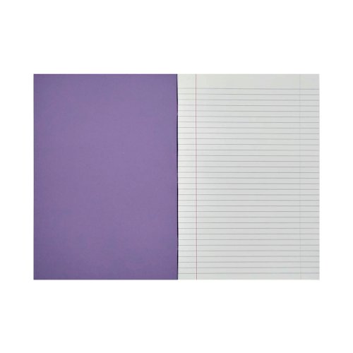 Rhino Exercise Book 8mm Ruled 80 Pages A4 Purple (Pack of 50) VC48471