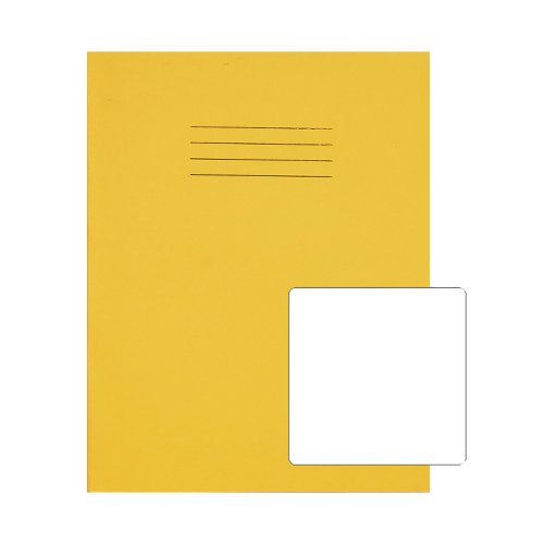 Rhino Exercise Book Plain 80 Pages 9x7 Yellow (Pack of 100) VC48990