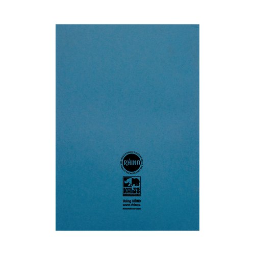 Rhino Exercise Book 8mm Ruled A4 Plus Light Blue (Pack of 50) VC50445