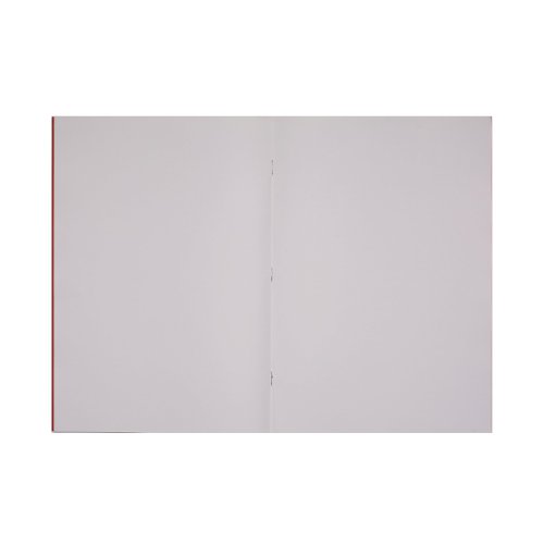 Rhino Exercise Book Plain 80 Pages A4 Plus Red (Pack of 50) VC50452