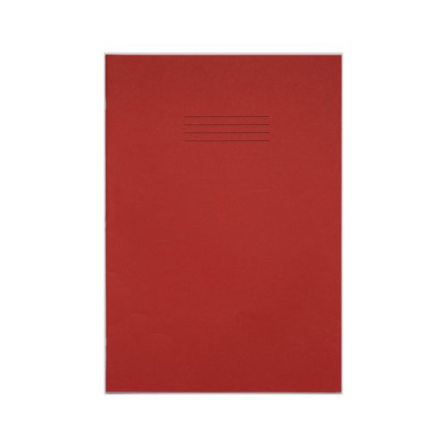 Rhino Exercise Book Plain 48 Pages A4+ Red (Pack of 50) VDU048-010-0