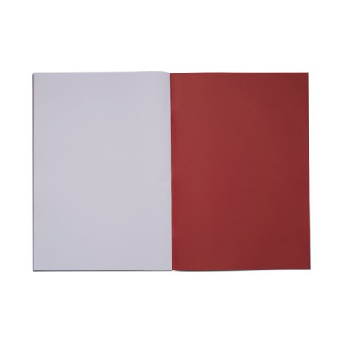 Rhino Exercise Book Plain 48 Pages A4+ Red (Pack of 50) VDU048-010-0